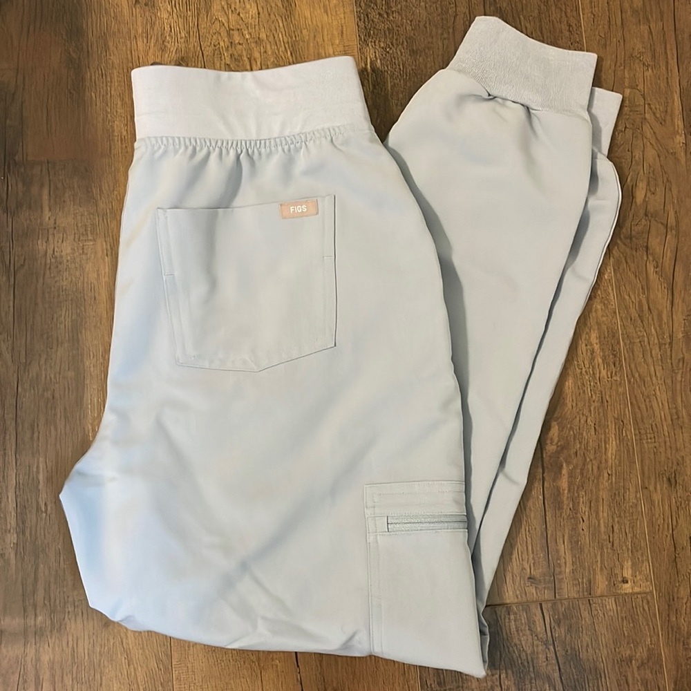 Figs Dusty Blue Zamora scrub pants